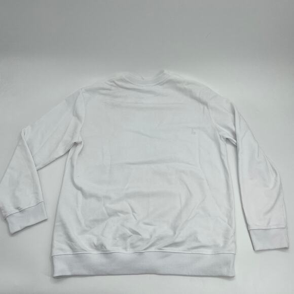 I RUN ON COFFE, CHAOS, & CUSS WORDS Women's Sweatshirt Size XL White Funny - Picture 5 of 7